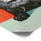 Drei Kätzchen, Louis Wain Poster (Ecke)