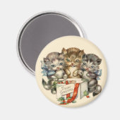 Drei Kätzchen Magnet (Vorderseite/Rückseite)