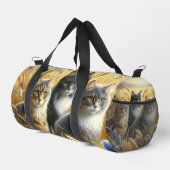 Drei Katzen / Chat Lover Duffle Bag (Rechte Ecke)