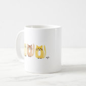 Drei Katzen Kaffeetasse (Vorderseite Links)