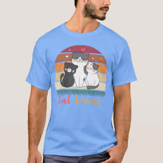 Drei Katzen Katzen Liebhaber T-Shirt