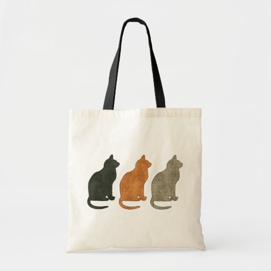 Drei Katzen-Katzen-Taschen-Tasche Tragetasche (Vorne)