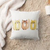 Drei Katzen Kissen (Decke)