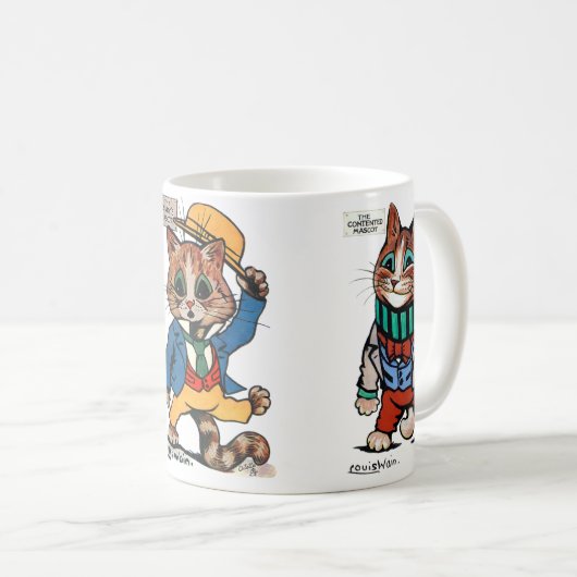 Drei Katzen, Louis Wain Kaffeetasse (VorderseiteRechts)