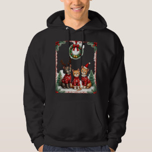Drei Katzen Lustiger Weihnachtskatze hässlicher Xm Hoodie