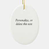 Drei Katzen Meow, fakultative Personalisierung Keramik Ornament (Hinten)