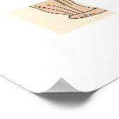 Drei Katzen Minimalistische Linie Kunst Poster (Ecke)