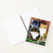 Drei Katzen mit Attitude Journal Notizblock (Innenseite)
