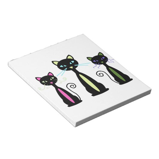 Drei Katzen Notizblock (angewinkelt)