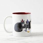 Drei Katzen Party Tasse (Links)