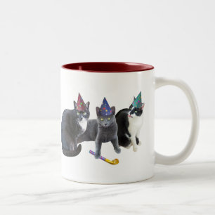 Drei Katzen Party Tasse