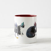 Drei Katzen Party Tasse (Mittel)
