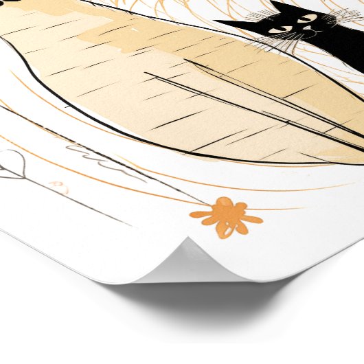 Drei Katzen Poster (Ecke)