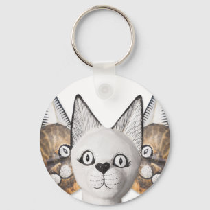 Drei Katzen Schlüsselanhänger
