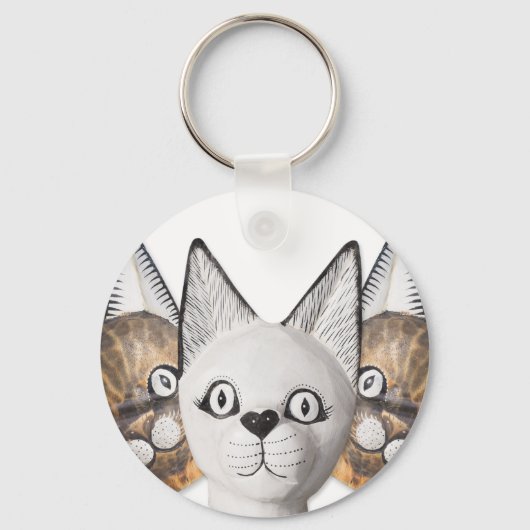 Drei Katzen Schlüsselanhänger (Vorderseite)