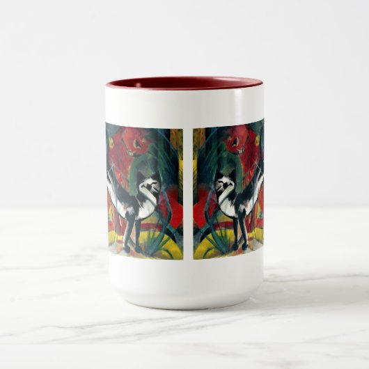 Drei Katzen von Franz Marc Beverage Tasse (Zentrum)