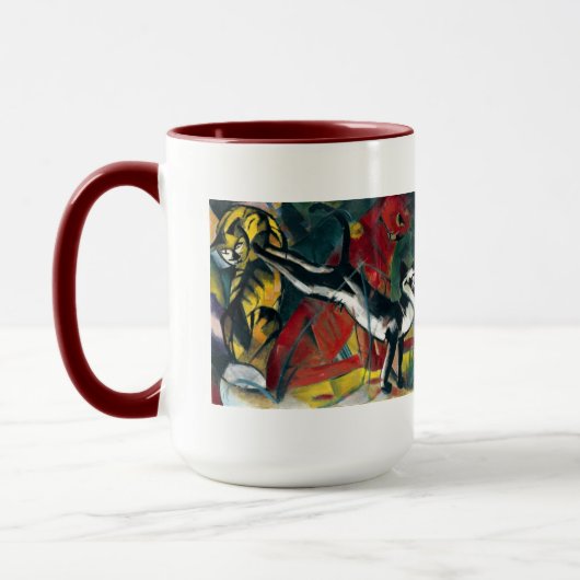 Drei Katzen von Franz Marc Beverage Tasse (Links)