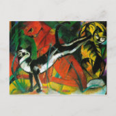 Drei Katzen von Franz Marc Postkarte (Vorderseite)