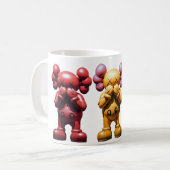Drei Kaws Kaffeetasse (Vorderseite Links)