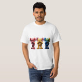 Drei Kaws T-Shirt (Vorne ganz)