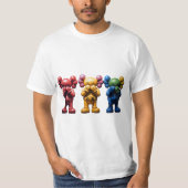 Drei Kaws T-Shirt (Vorderseite)