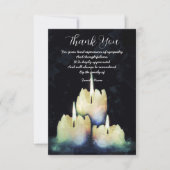 Drei Kerzen Dankeskarte (Vorderseite)