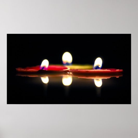 Drei Kerzen Poster (Vorne)