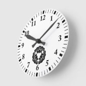 Drei Kiefern Runde Wanduhr (Winkel)