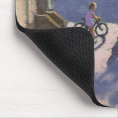 Drei Kinder mit Fahrrädern Spanien Mousepad (Ecke)