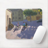 Drei Kinder mit Fahrrädern Spanien Mousepad (Mit Mouse)