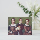 Drei Kinder mit Hund von Anguissola Sofonisba Postkarte (Stehend Vorderseite)