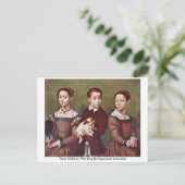 Drei Kinder mit Hund von Anguissola Sofonisba Postkarte (Stehend Vorderseite)
