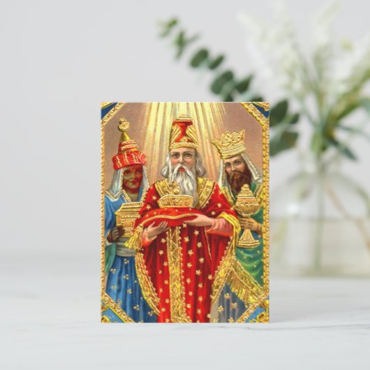 DREI KINDER POSTKARTE (Stehend Vorderseite)