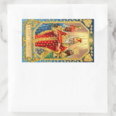 DREI KINDER RECHTECKIGER AUFKLEBER (Tasche)