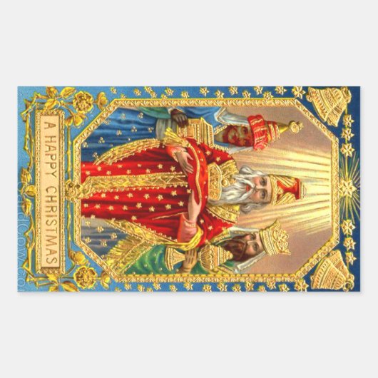 DREI KINDER RECHTECKIGER AUFKLEBER (Vorderseite)