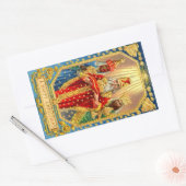 DREI KINDER RECHTECKIGER AUFKLEBER (Umschlag)