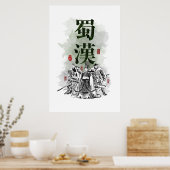 Drei Kingdoms "SHU HAN" Art Poster (Küche)