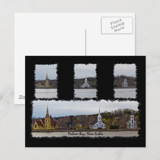 Drei Kirchen Postkarte (Vorne/Hinten)