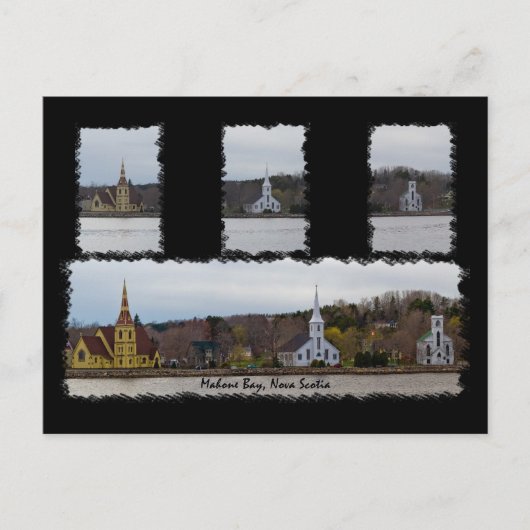 Drei Kirchen Postkarte (Vorderseite)