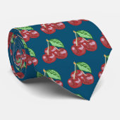 Drei Kirschen Krawatte (Gerollt)