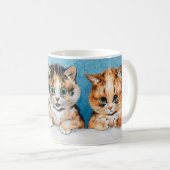 Drei Kitten, Katze, Louis Wain Kaffeetasse (VorderseiteRechts)