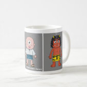 Drei klassische japanische Yokai Kaffeetasse (VorderseiteRechts)