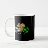 Drei Kleeblatts Leopard Buffalo Kariert St Patrick Kaffeetasse (Links)