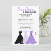 Drei Kleider Einladung (Stehend Vorderseite)