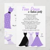 Drei Kleider Einladung (Vorne/Hinten)