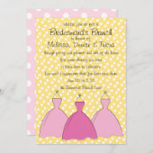 Drei Kleiderskizze Einladung (Vorne/Hinten)