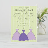 Drei Kleiderskizze Einladung (Stehend Vorderseite)