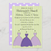 Drei Kleiderskizze Einladung (Vorne/Hinten)