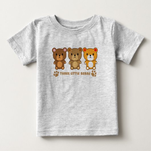 Drei kleine Bären Baby T-shirt (Vorderseite)
