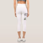 Drei kleine Blume auch Capri Leggings (Rückseite)